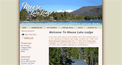 Desktop Screenshot of mooselake-lodge.com
